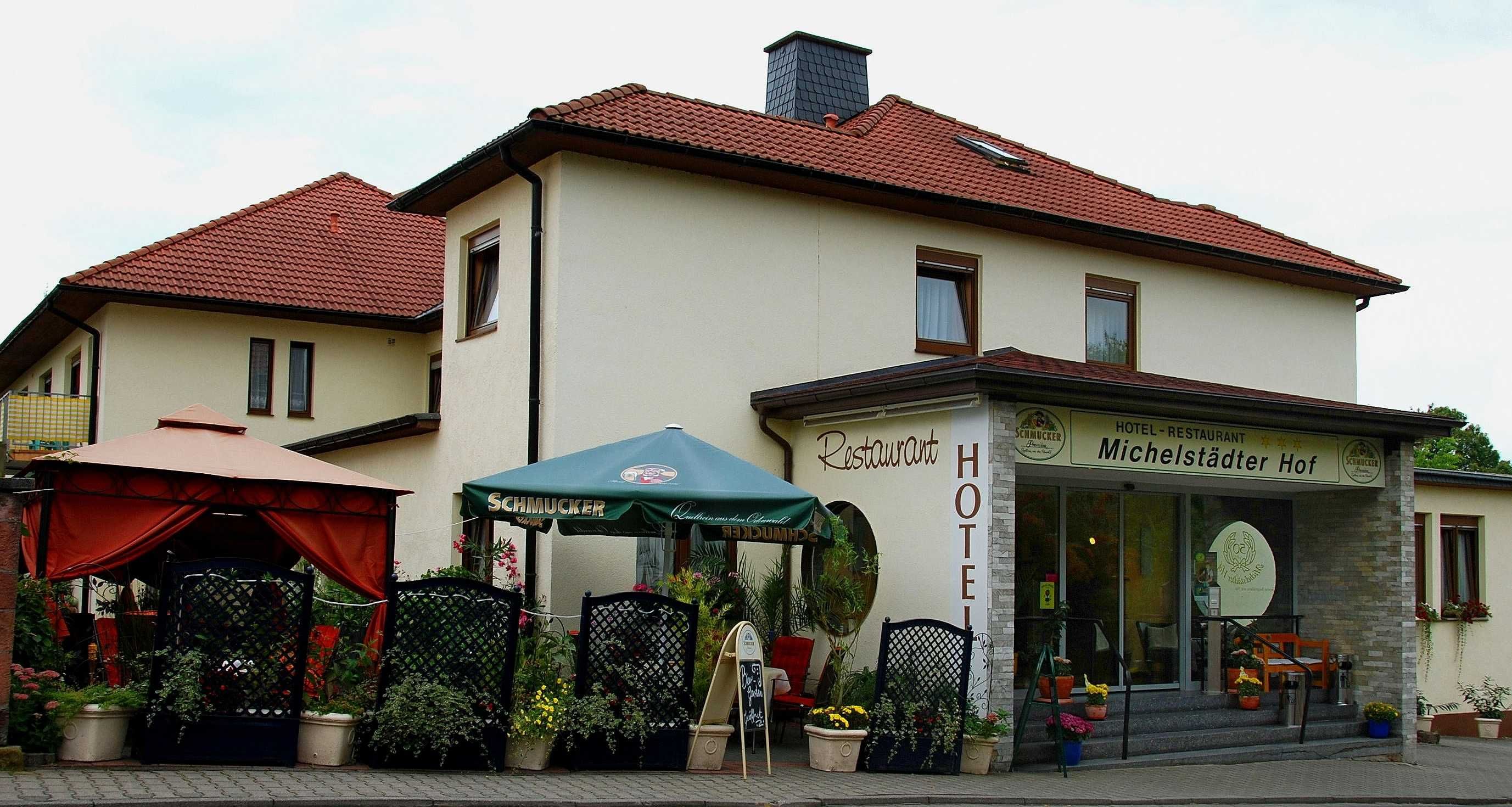 Der Eingang des Hotels Michelstädter Hof