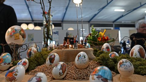 Ostereier kunstvoll handbemalt
